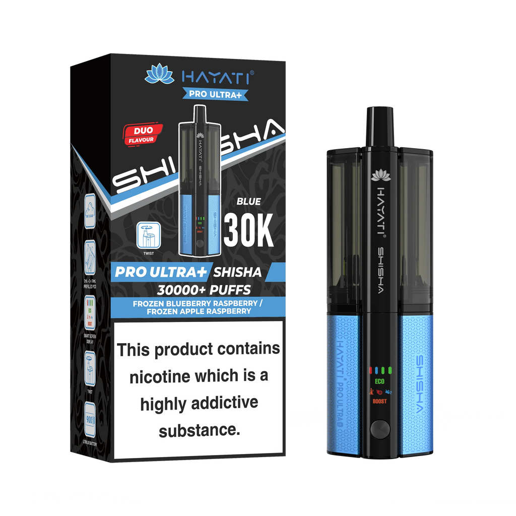 Hayati Pro Ultra Plus Shisha 30K Prefilled Pod Kit | 30,000 Puffs Dual Flavour Vape UK