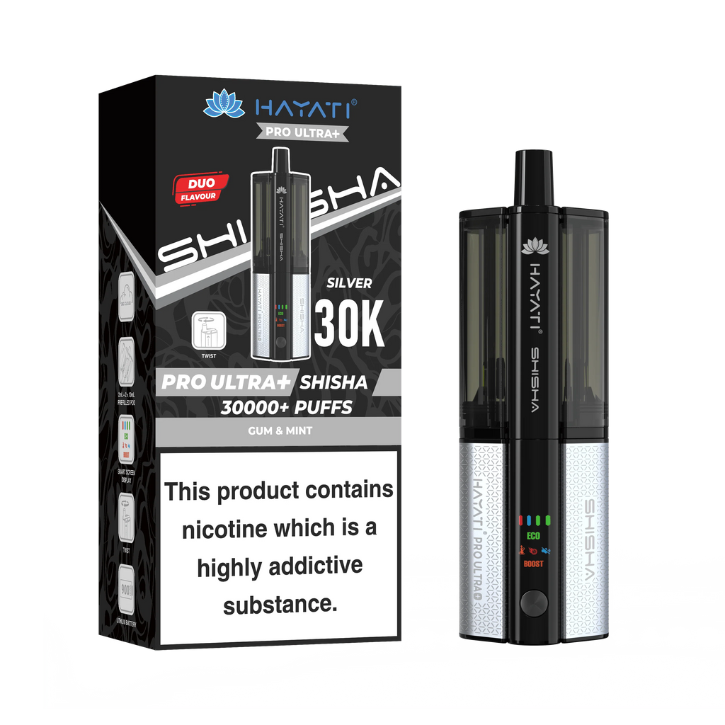 Hayati Pro Ultra Plus Shisha 30K Prefilled Pod Kit | 30,000 Puffs Dual Flavour Vape UK