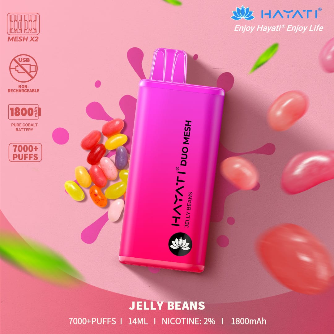 HAYATI  DUO MESH 7000+PUFFS  JELLY BEANS