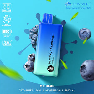 HAYATI  DUO MESH 7000+PUFFS MR BLUE