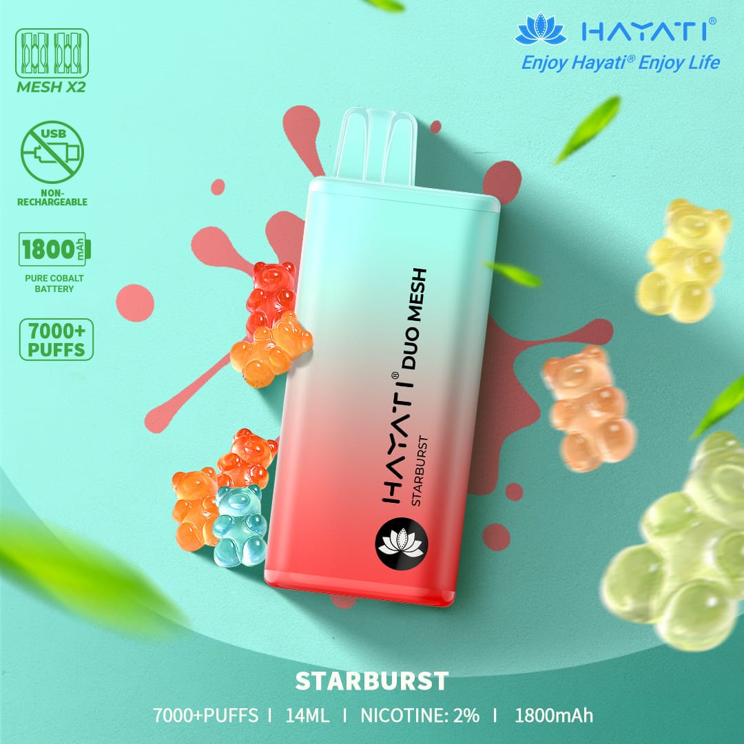 HAYATI  DUO MESH 7000+PUFFS STARBURST