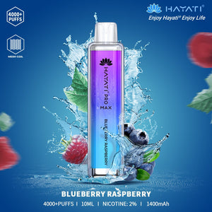 HAYATI_PRO_MAX_4000PUFFS_10ML_BLUEBERRY RASPBERRY
