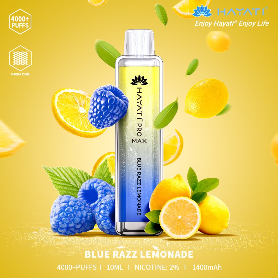 HAYATI_PRO_MAX_4000PUFFS_10ML_BLUERAZZ LEMONADE