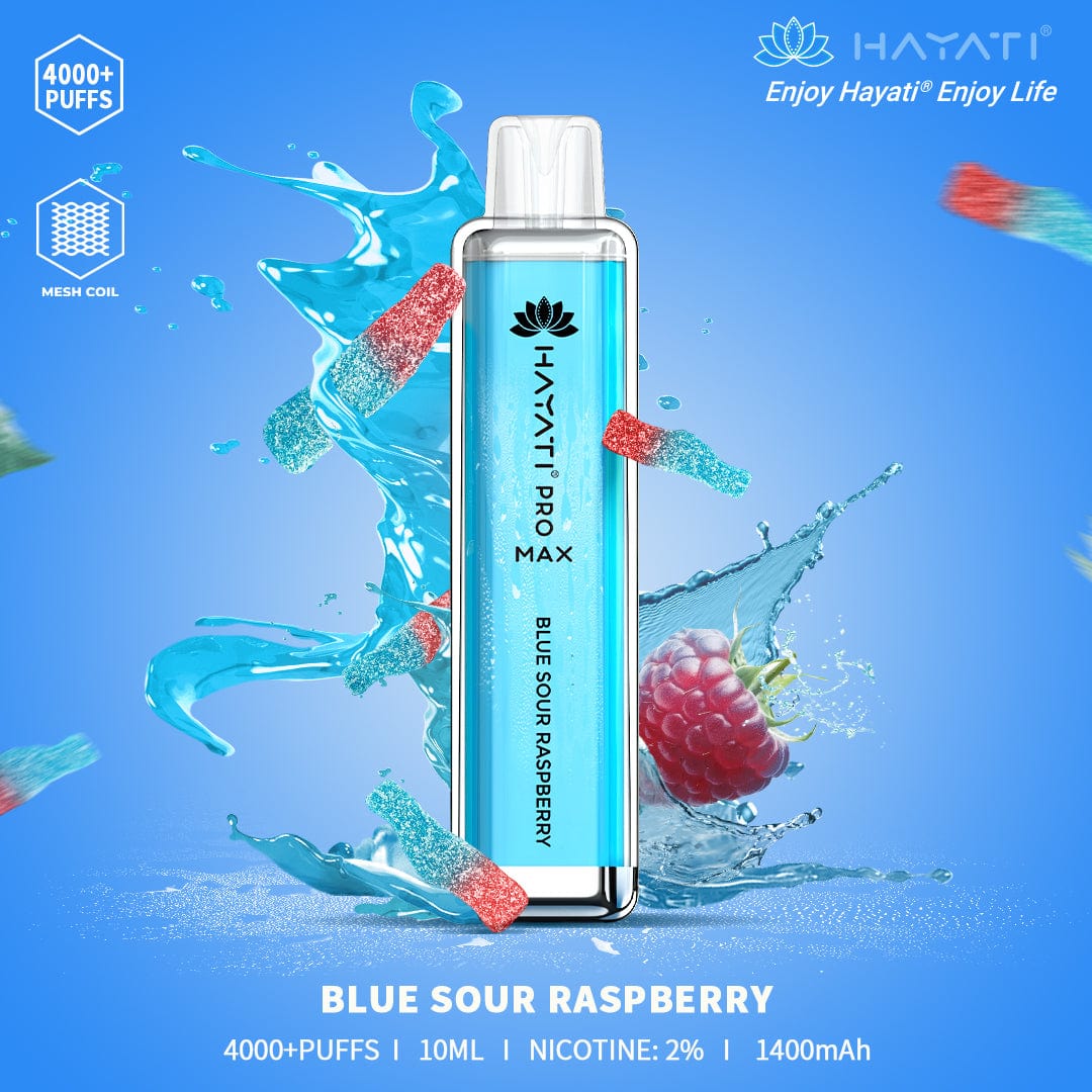HAYATI PRO MAX 4000PUFFS 10ML BLUE SOUR RASPBERRY