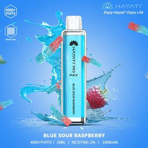 HAYATI PRO MAX 4000PUFFS 10ML BLUE SOUR RASPBERRY