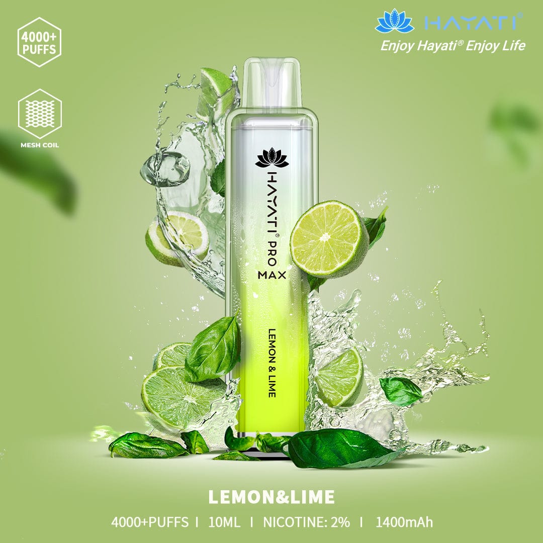 HAYATI_PRO_MAX_4000PUFFS_10ML LEMON & LIME
