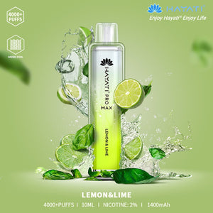 HAYATI_PRO_MAX_4000PUFFS_10ML LEMON & LIME