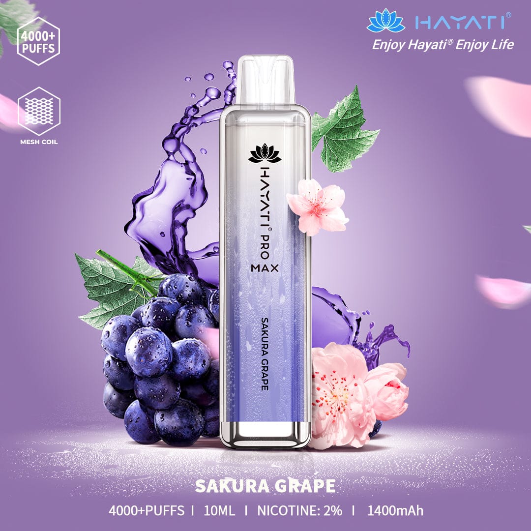 HAYATI PRO MAX 4000PUFFS 10ML SKURA Grape