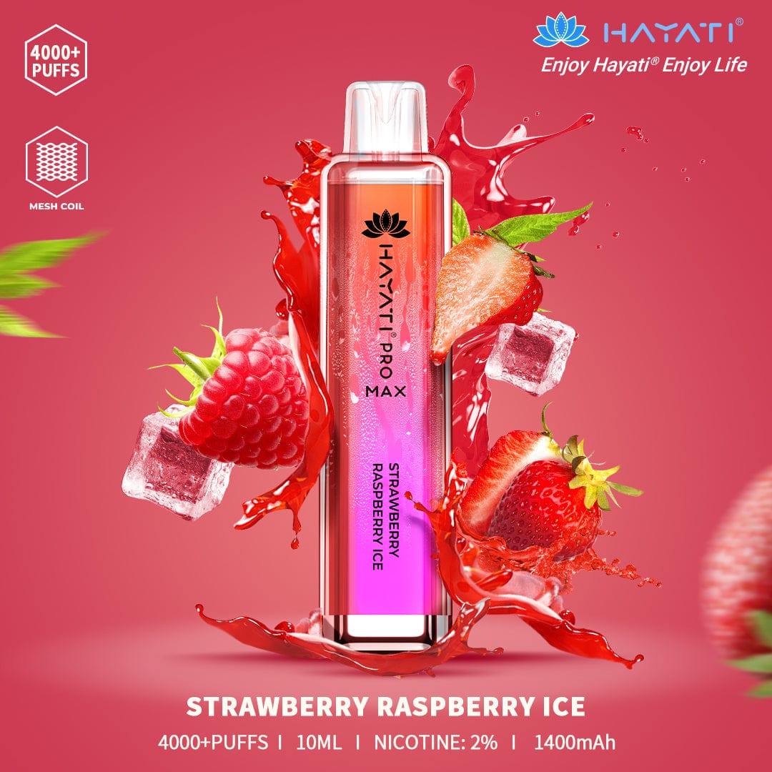 HAYATI PRO MAX 4000PUFFS 10ML STRAWBERRY ICE