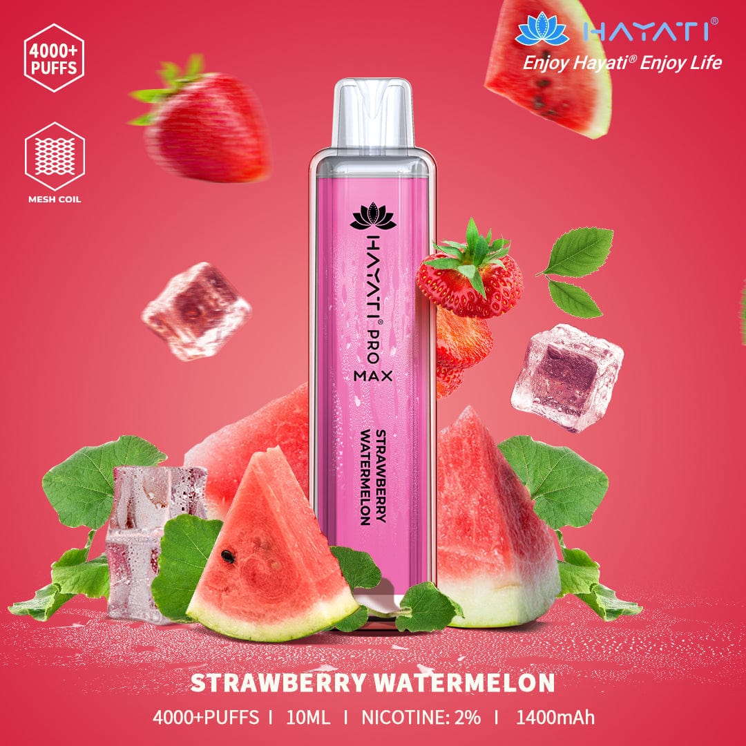 HAYATI_PRO_MAX_4000PUFFS_10ML STRAWBERRY WATERMELON