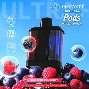 HAYATI PRO ULTRA PODS 25000PUFFS BLUE SOUR RASPBERRY 