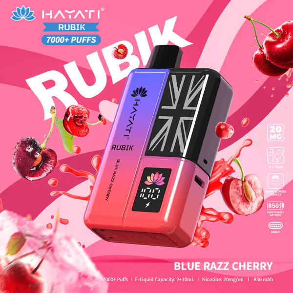 HAYATI_RUBIK_7000PUFF_BLUERAZZ CHERRY