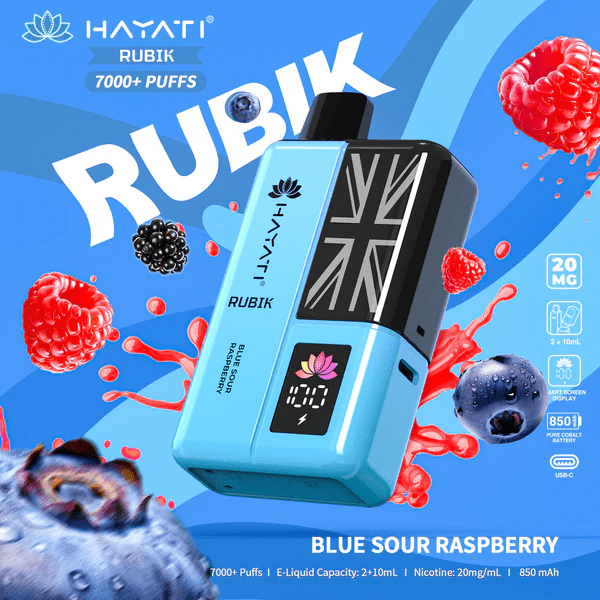 HAYATI_RUBIK_7000PUFF_BLUE SOUR RASPBERRY