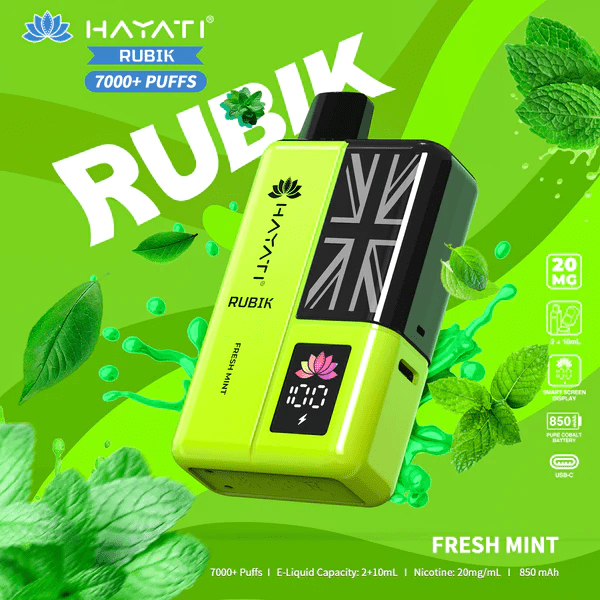 HAYATI_RUBIK_7000PUFF_FRESH MINT