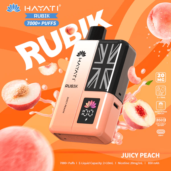 HAYATI_RUBIK_7000PUFF_JUICY PEACH