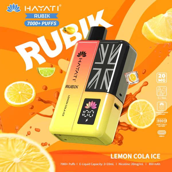 HAYATI_RUBIK_7000PUFF_LEMON COLA ICE