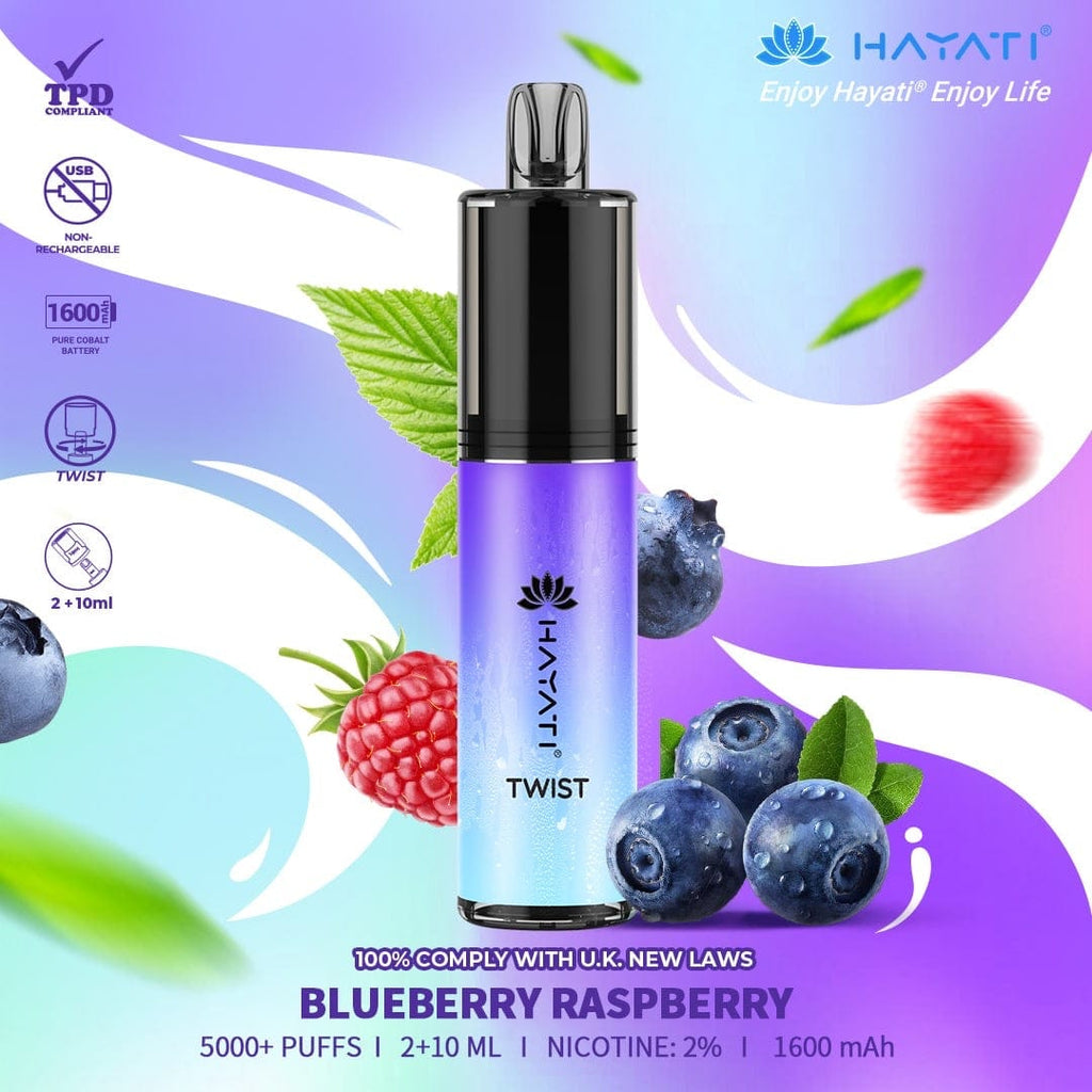 HAYATI_TWIST_5000_PUFF_2_10ML_BLUEBERRY RASPBERRY
