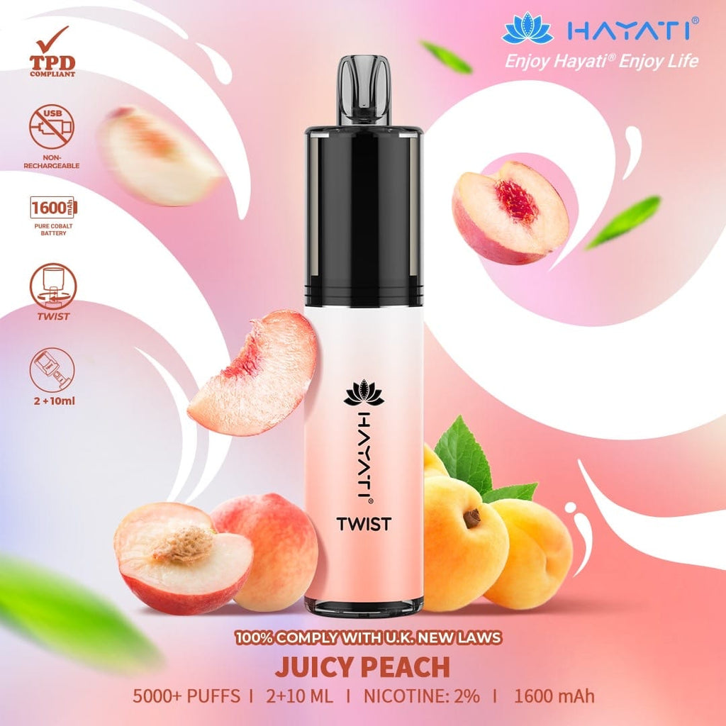HAYATI_TWIST_5000_PUFF_2_10ML_JUICY PEACH