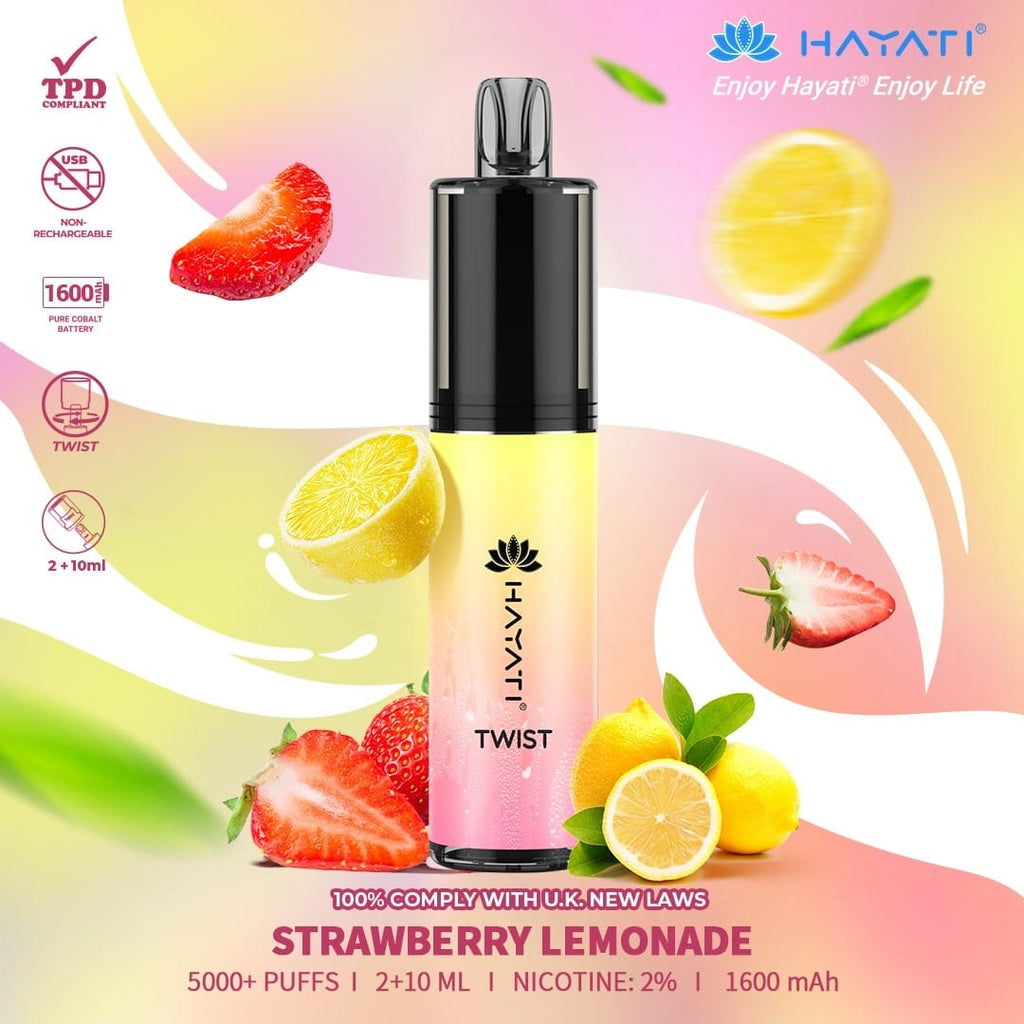 HAYATI_TWIST_5000_PUFF_2_10ML_STRAWBERRY LEMONADE