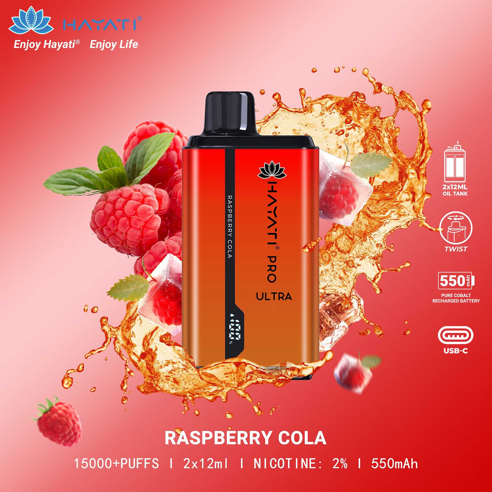 Hayati Pro Ultra 15000 Puffs Disposable Vape 