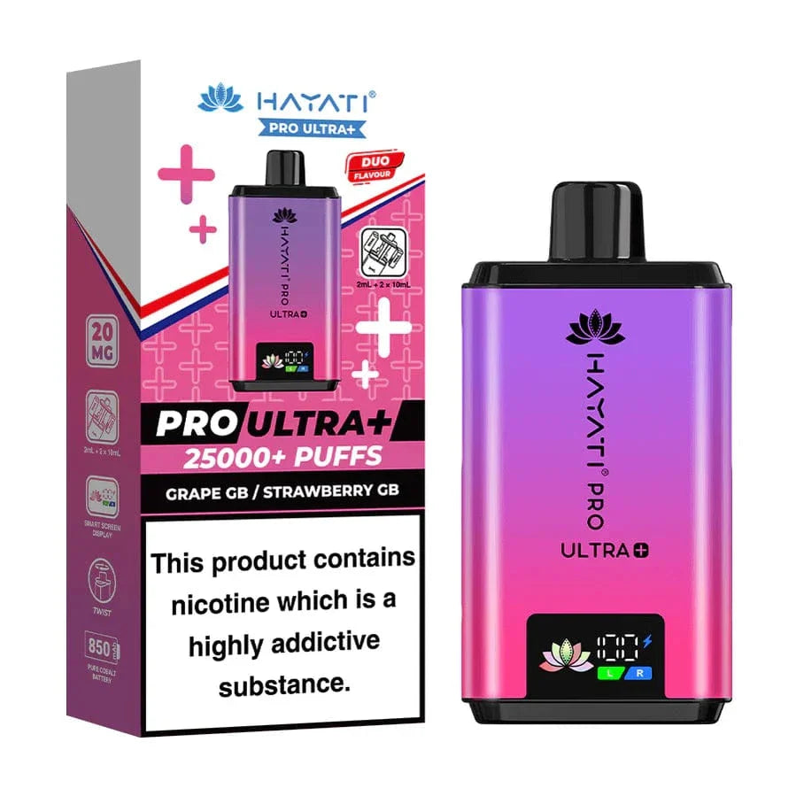 Hayati_Pro_Ultra_Plus_25000_PuffS GRAPE GB STRAWBERRY GB