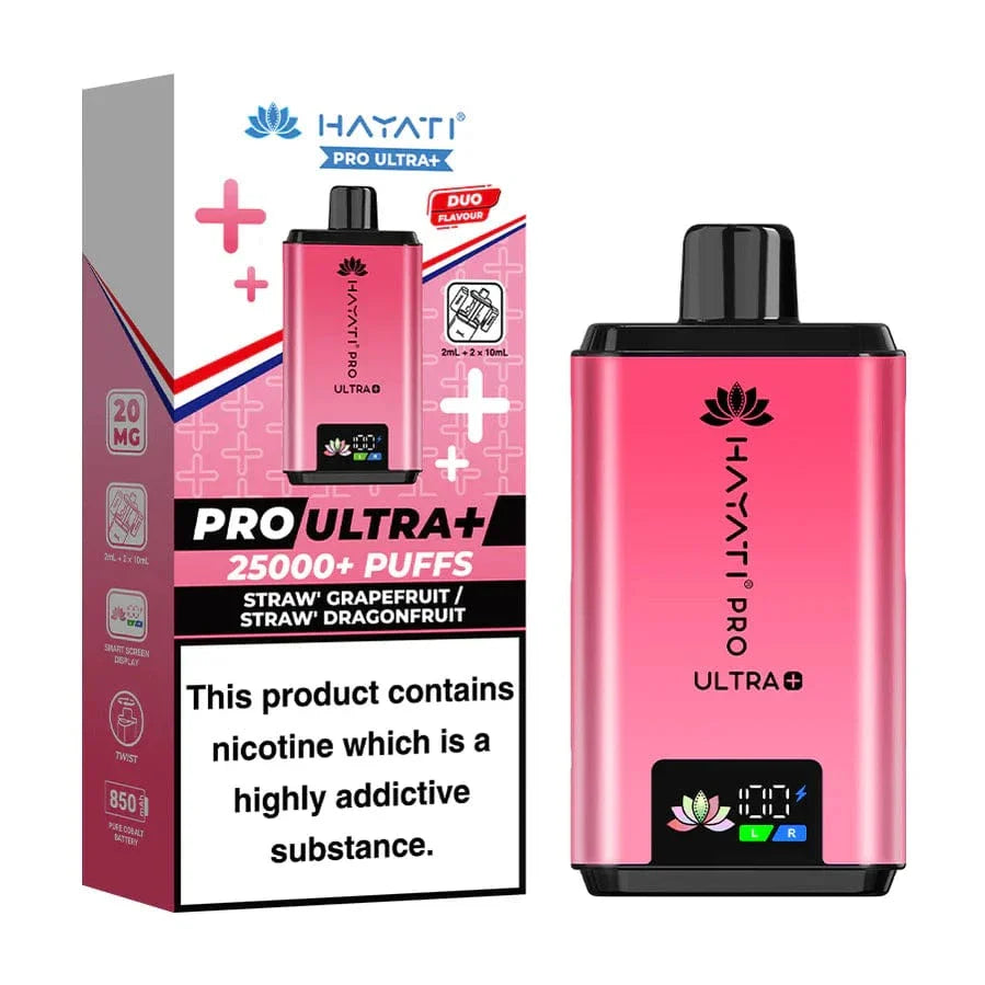 Hayati_Pro_Ultra_Plus_25000_Puffs_Straw_Grapefruit_Straw_Dragonfruit

