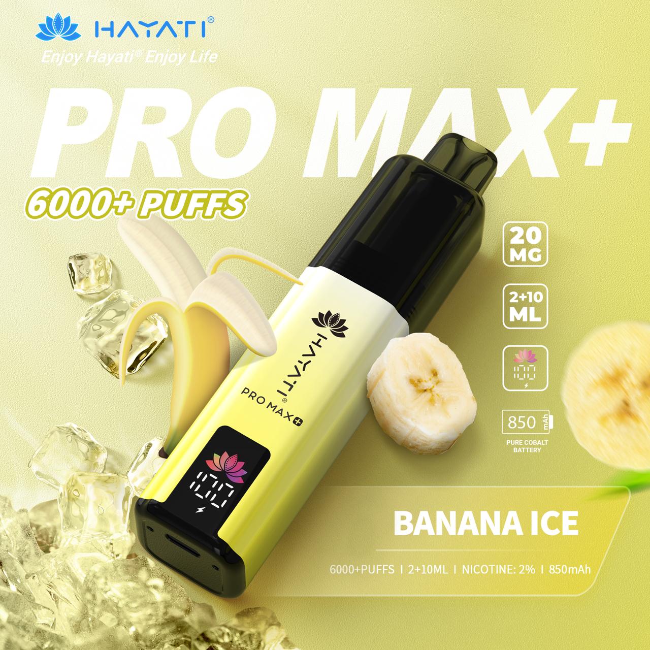 Hayati_pro_max_600_puff_BANANA ICE