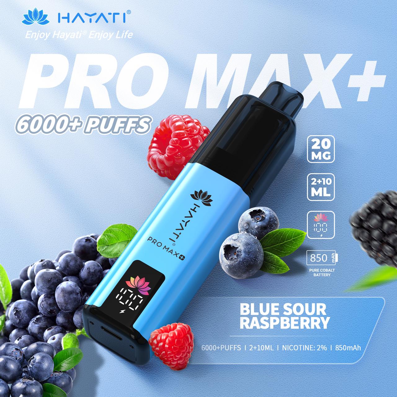 Hayati_pro_max_600_puff_BLUE SOUR RASPBERRY