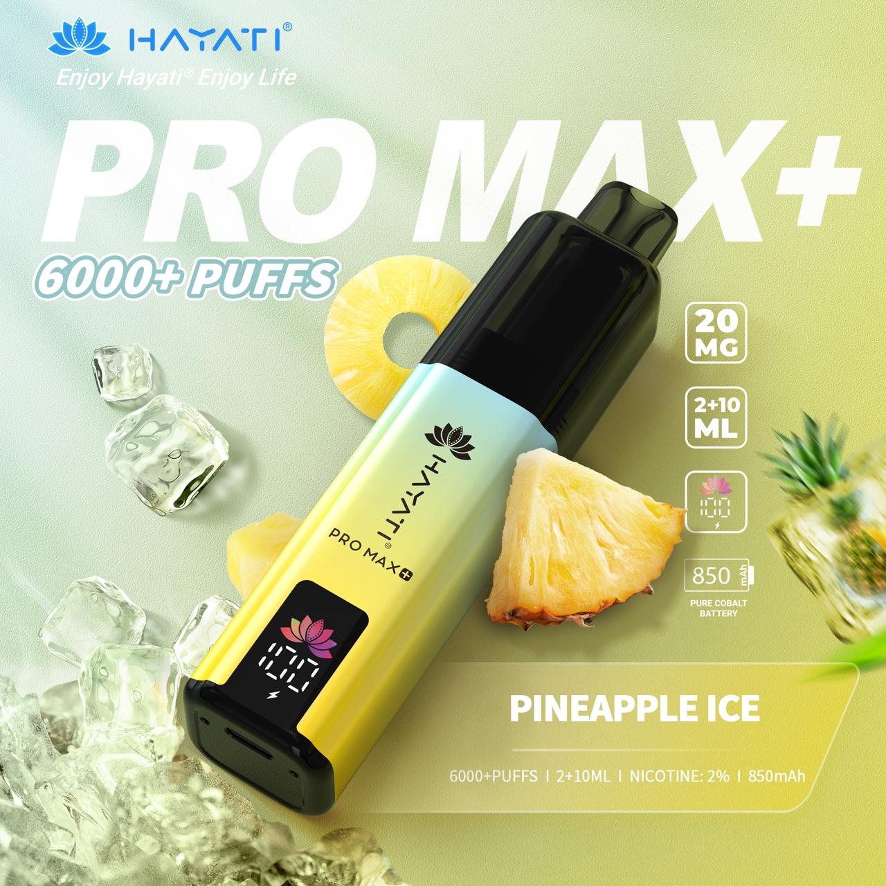 Hayati_pro_max_600_puff_PINEAPPLE ICE