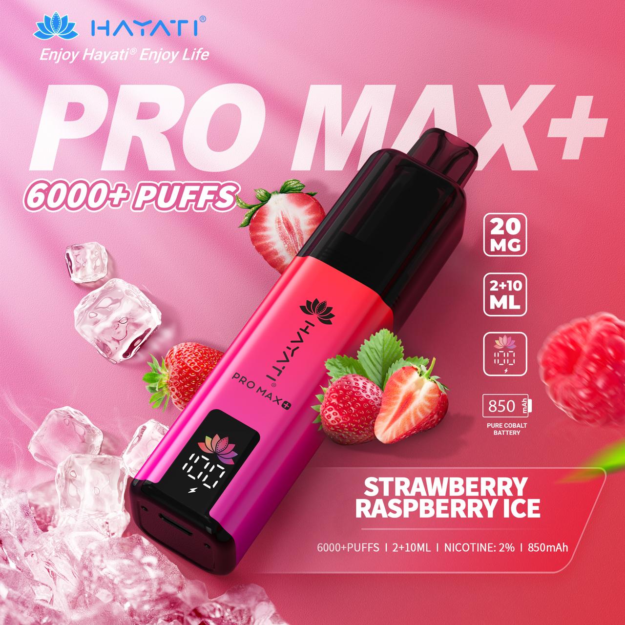 Hayati_pro_max_600_puff_STRAWBERRY_RASPEBERRY_ICE