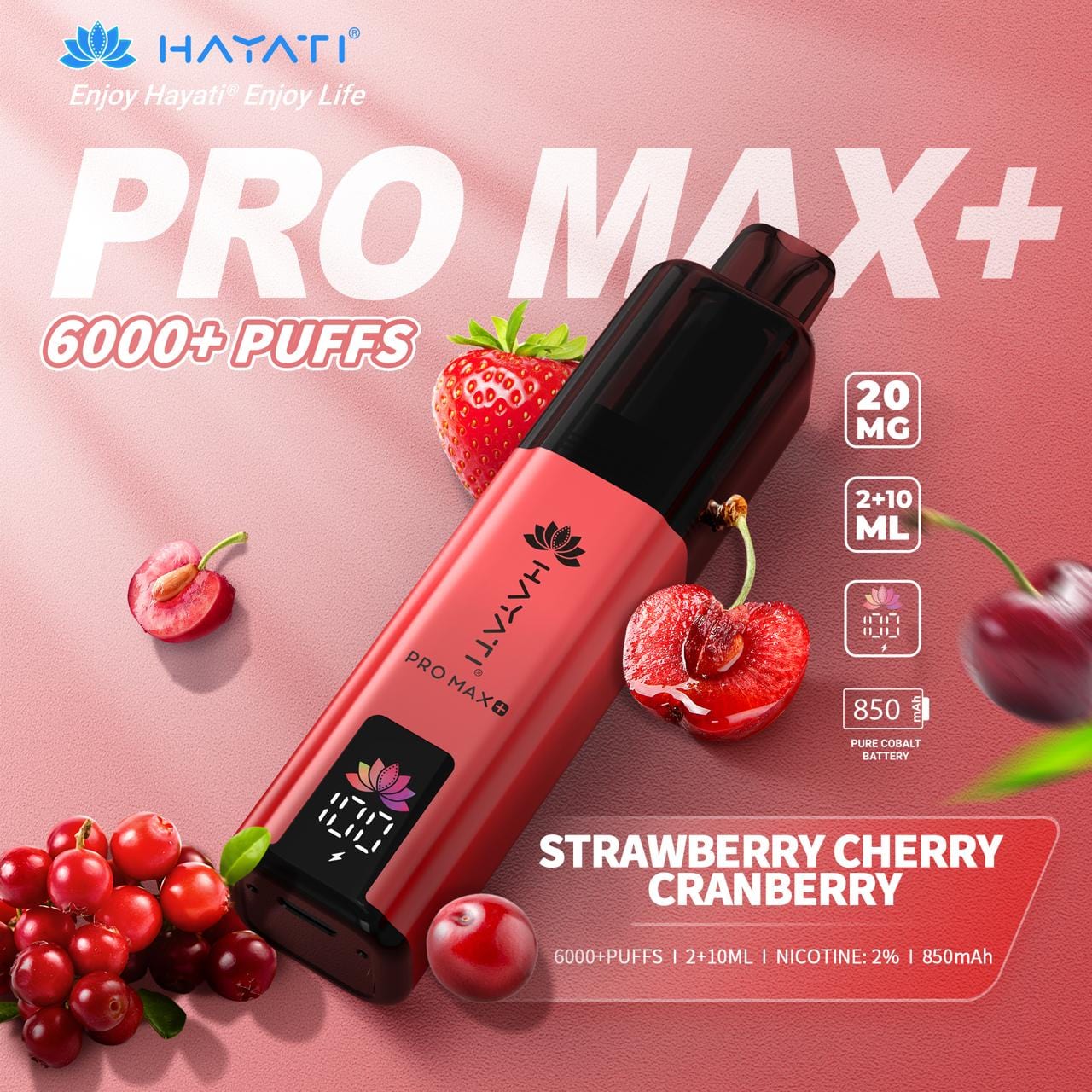Hayati_pro_max_600_puff_strawberry cherry cranberry