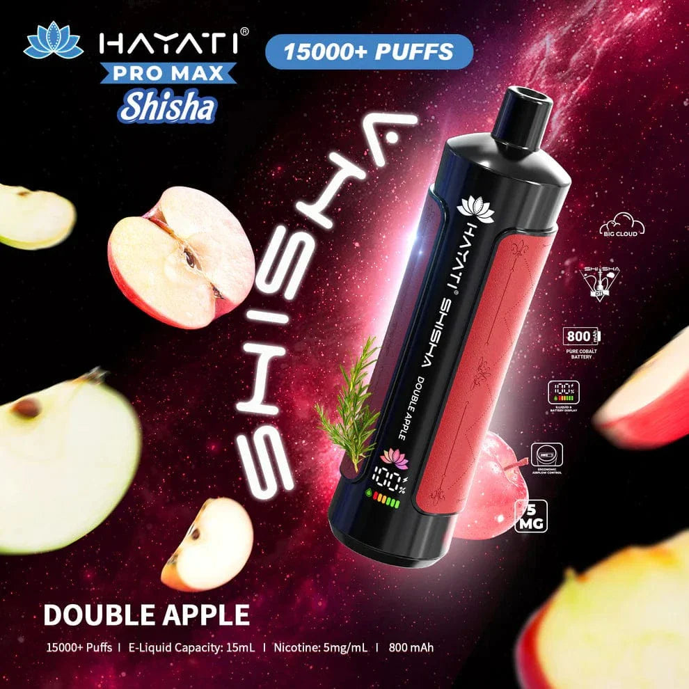 Hayati_pro_max_shisha_15000_double apple