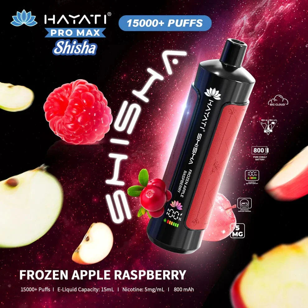 Hayati_pro_max_shisha_15000_frozen apple Raspberry