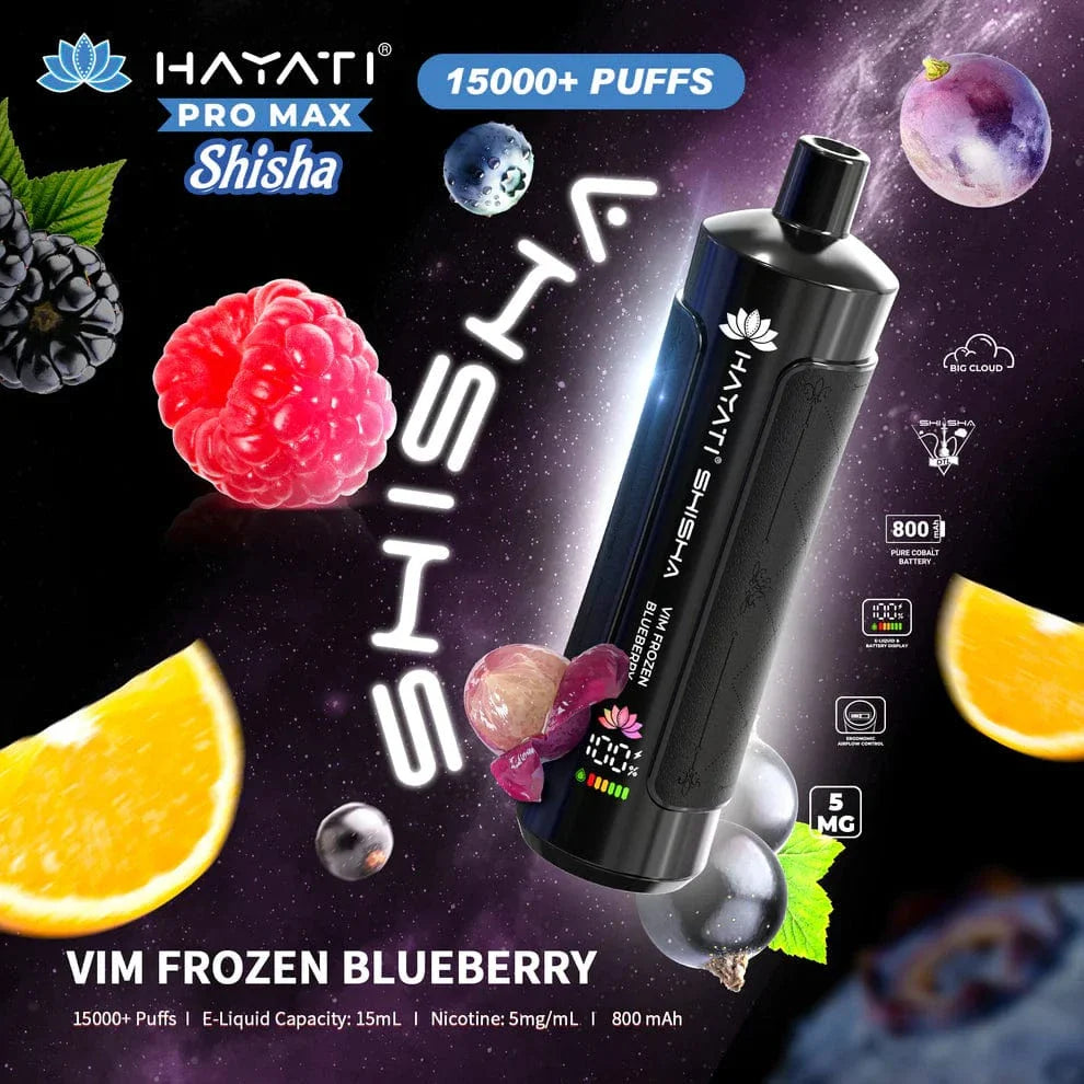 Hayati_pro_max_shisha_15000_puffs-Vim Frozen Blueberry