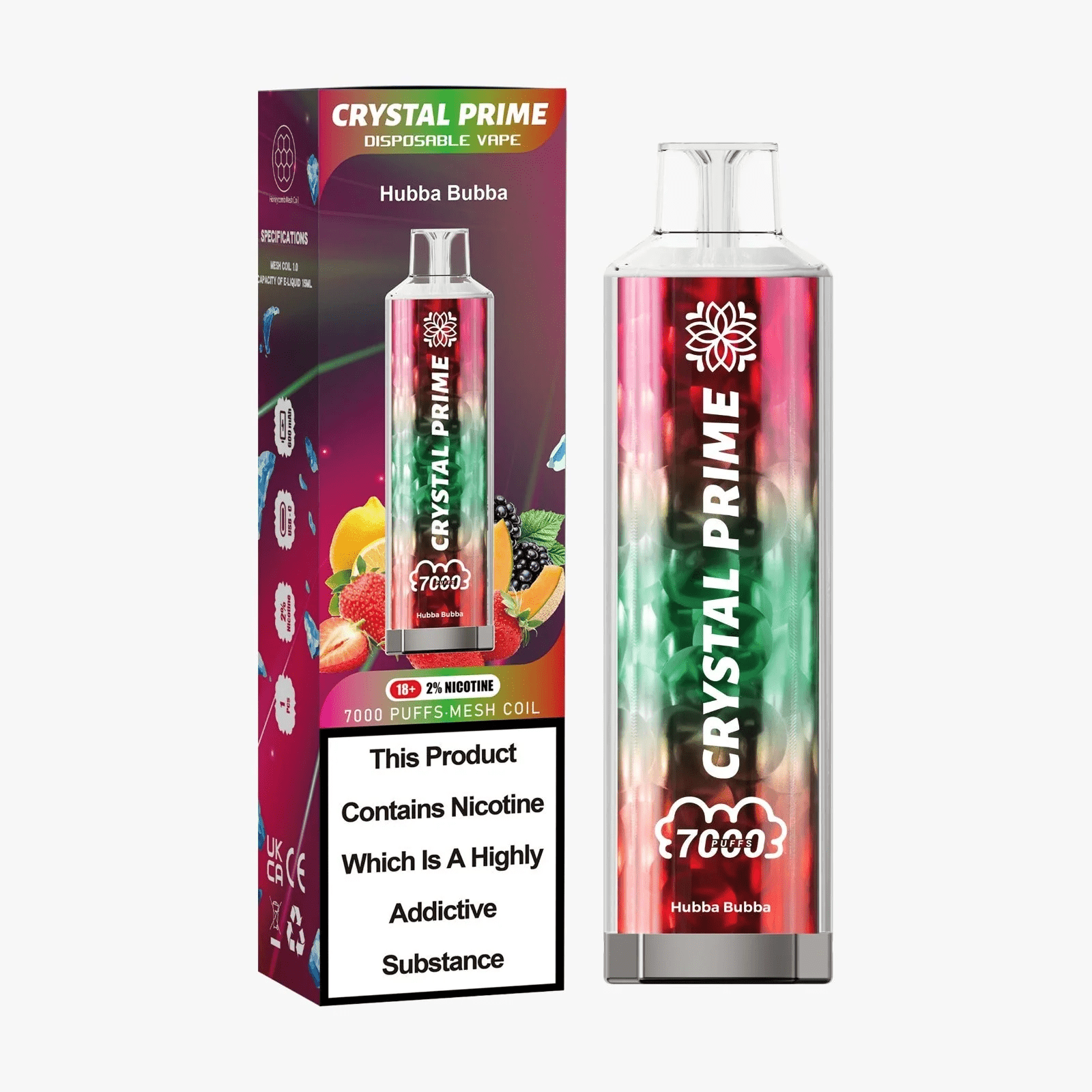3D Crystal Prime 7000 Puffs