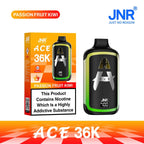 JNR Ace 36K Passion fruit kiwi pod vape kit flavour