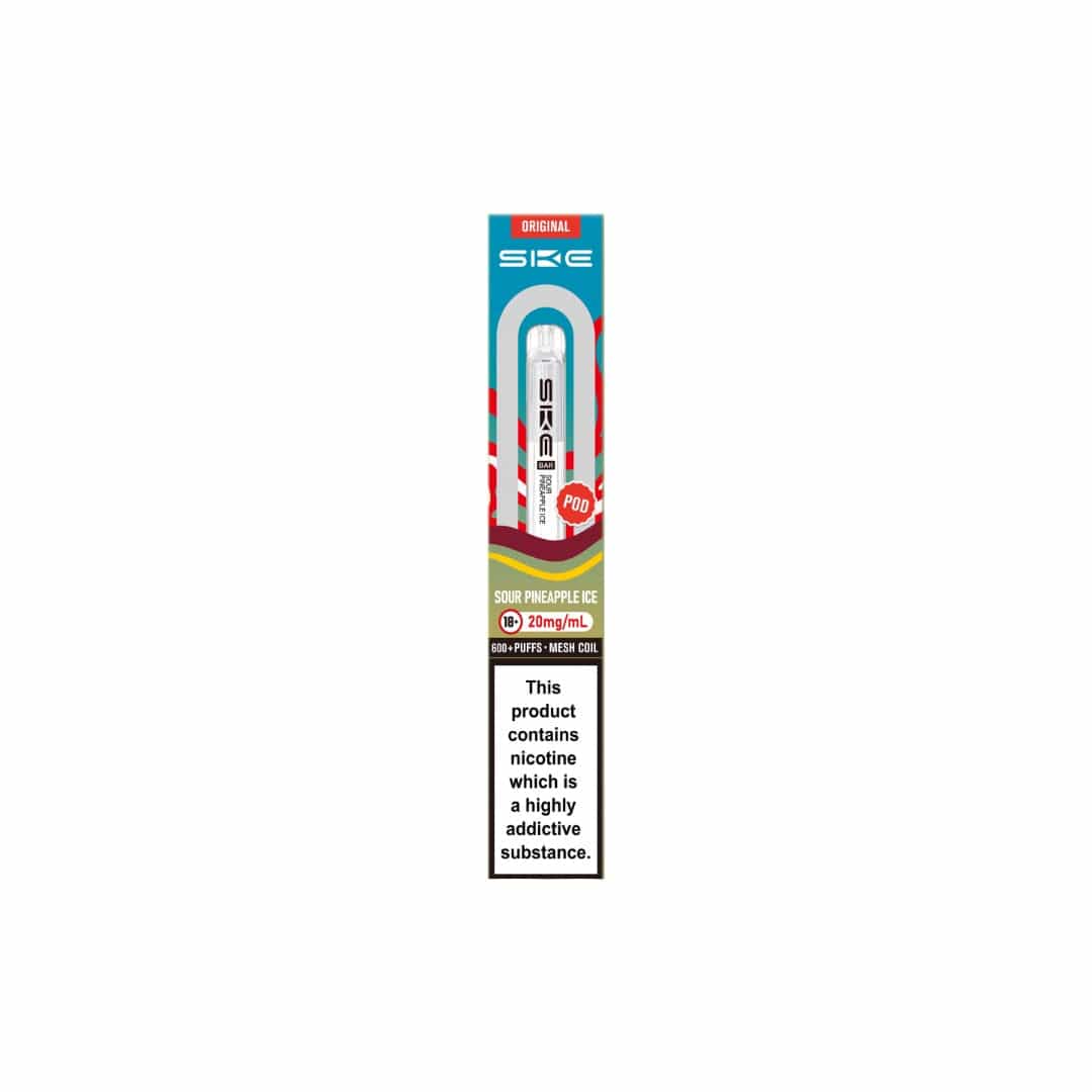 SKE vape device packaging on a white background