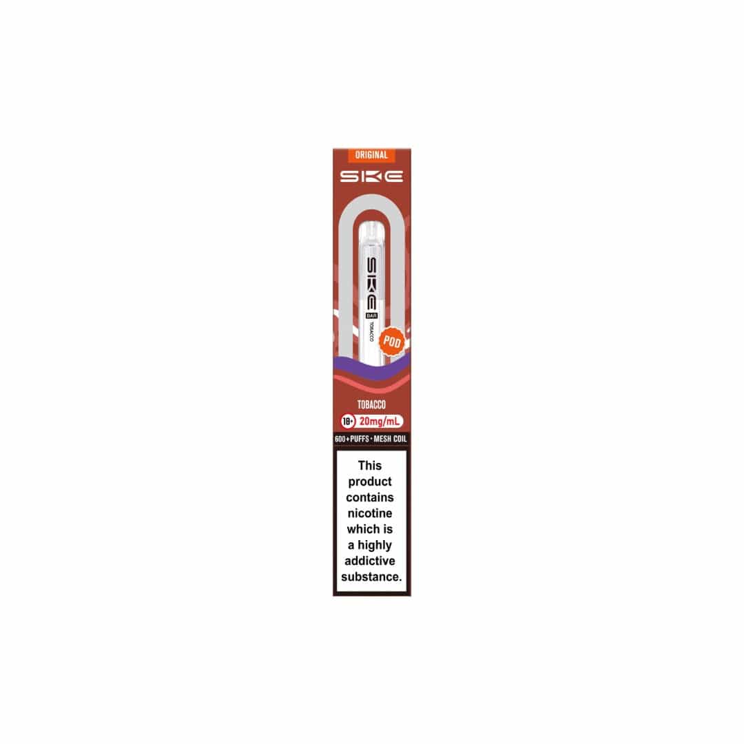 SKE vape pen packaging on a white background