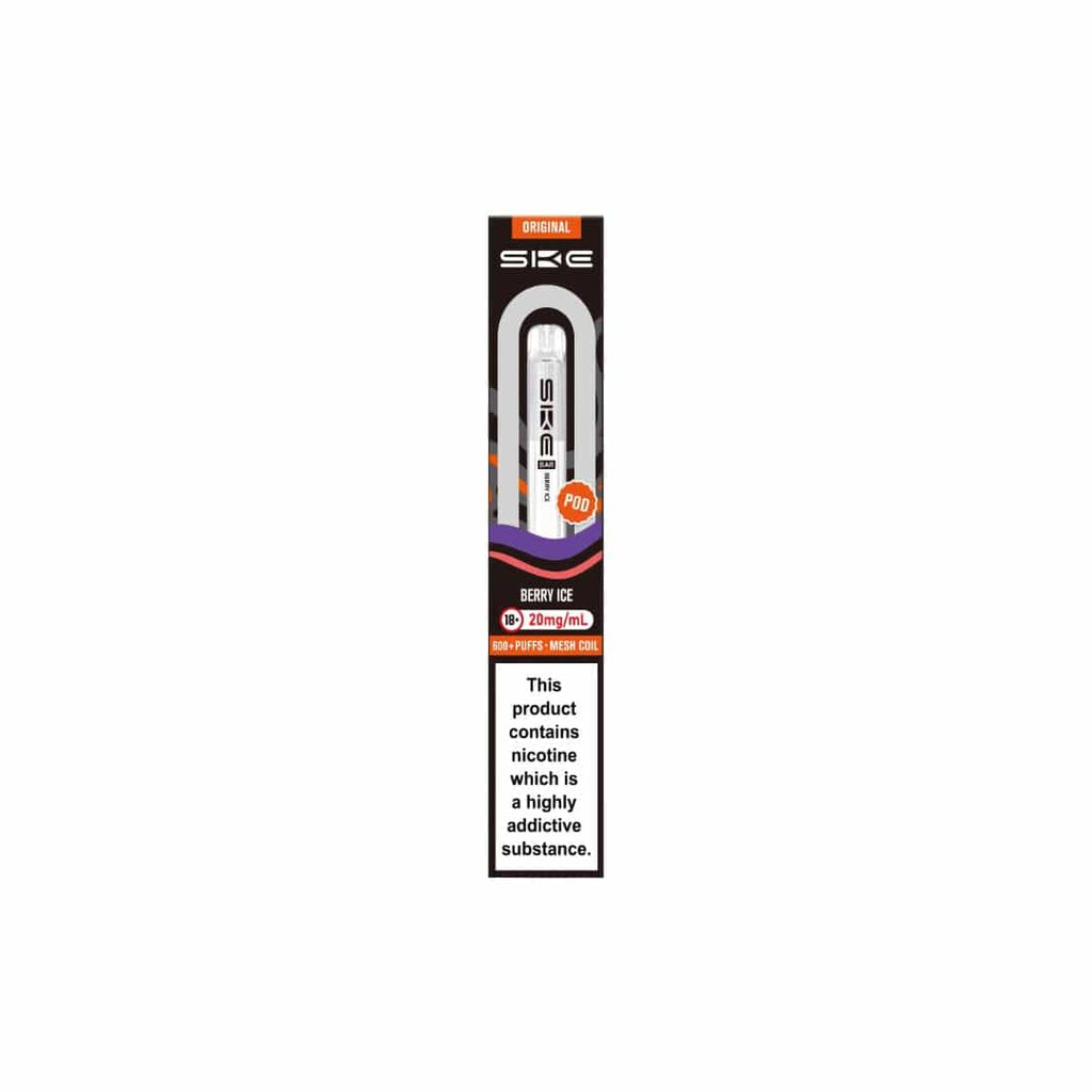 SKE vape pen packaging on a white background