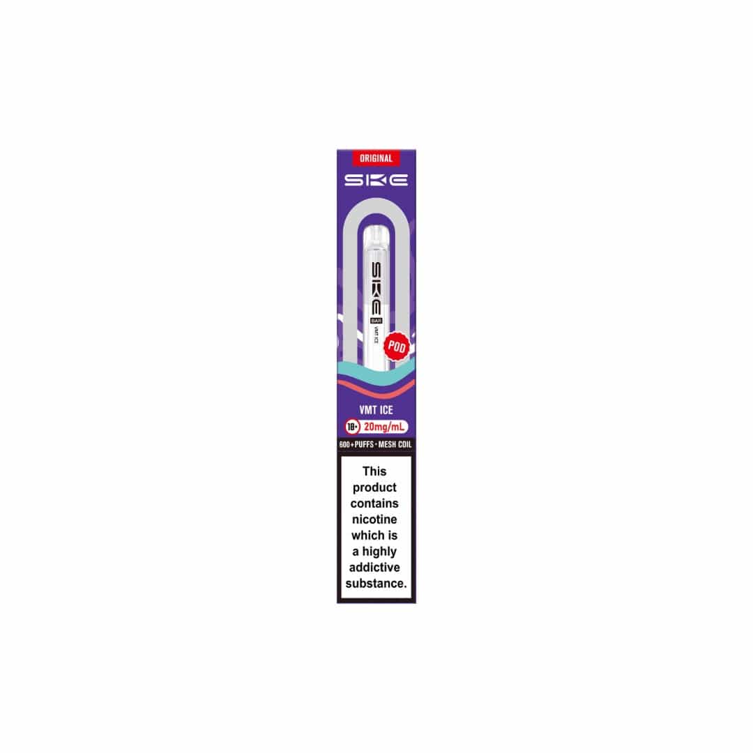SKE vape pen packaging on a white background