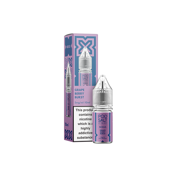 5mg Pod Salt Nexus Nic Salt E-Liquid | 10ml Premium UK Vaping Juice | Vapess World UK