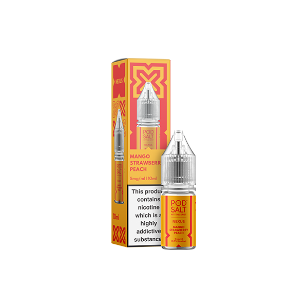 5mg Pod Salt Nexus Nic Salt E-Liquid | 10ml Premium UK Vaping Juice | Vapess World UK