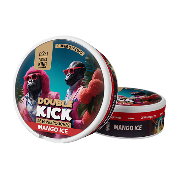 Aroma King Double Kick NoNic Pouches - 25 Pouches