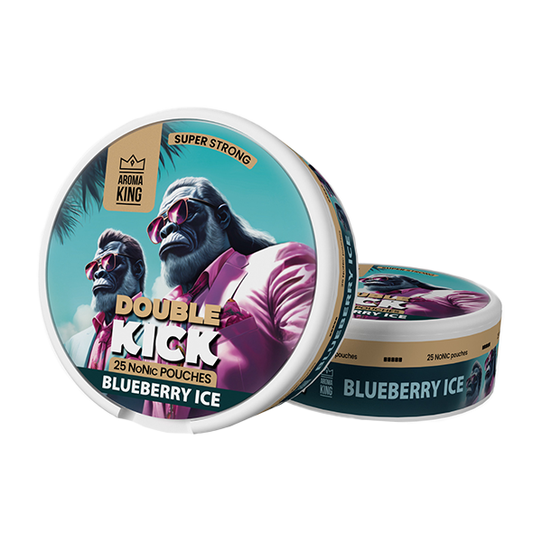 Aroma King Double Kick NoNic Pouches - 25 Pouches