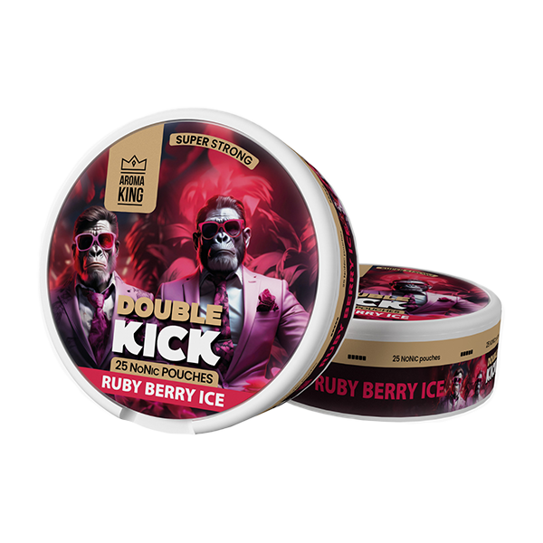 Aroma King Double Kick NoNic Pouches - 25 Pouches