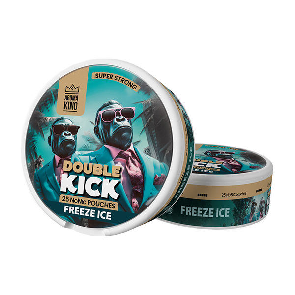 Aroma King Double Kick NoNic Pouches - 25 Pouches