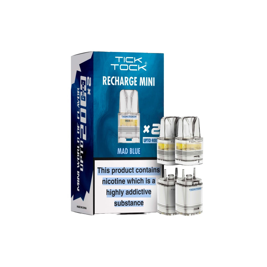 Tick Tock Recharge MINI 2K Prefilled Pods  2000 Puffs