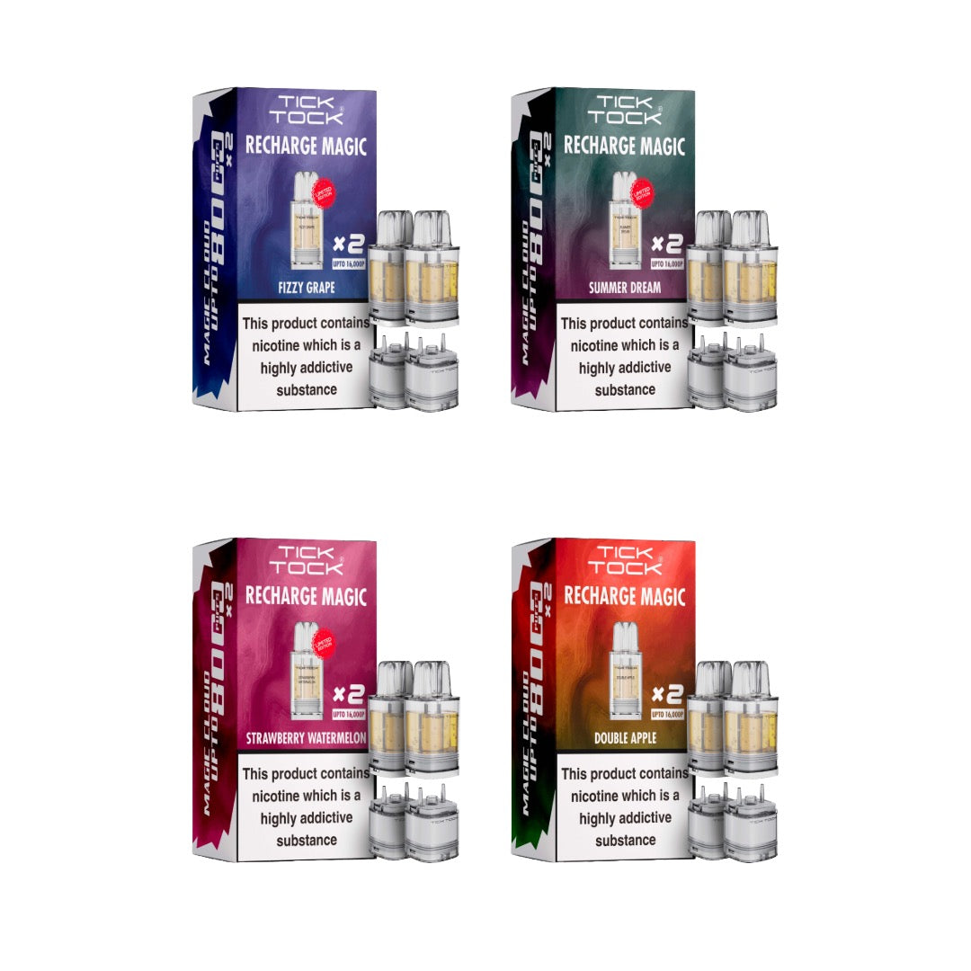 Tick Tock Recharge MAGIC 8K Prefilled Pods  8000 Puffs