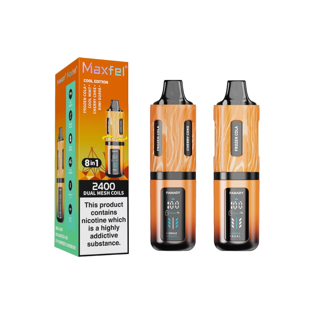 20mg Maxfel Legend Fanady 8 in 1 2400 Puffs Prefilled Pod Vape Kit