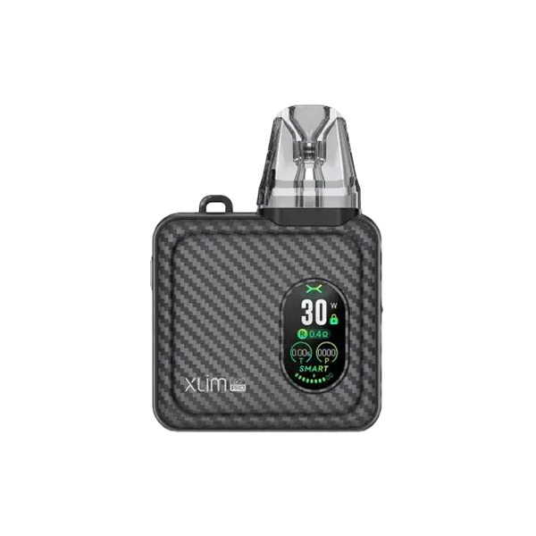 Black Carbon Oxva Xlim SQ Pro with screen display